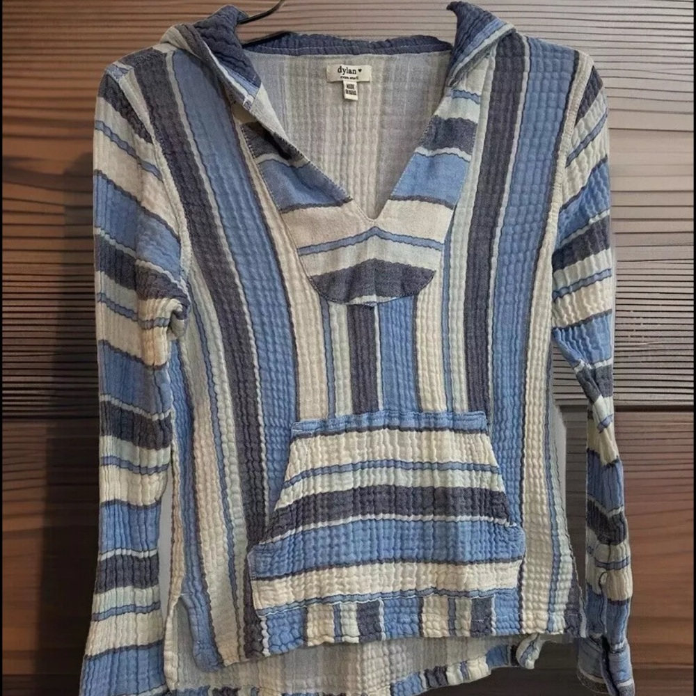 Dylan By Tru Grit For Anthropologie Knit Baja Hoodie Pullover Sweater Size XS